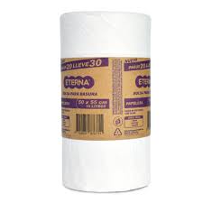 BOLSA PAPELE BLANCA ETERNA PG20 LlV30*1U