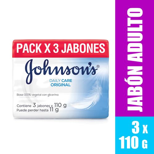 JABON JOHNSONS BARRA ORIGINAL 3UND*110GR