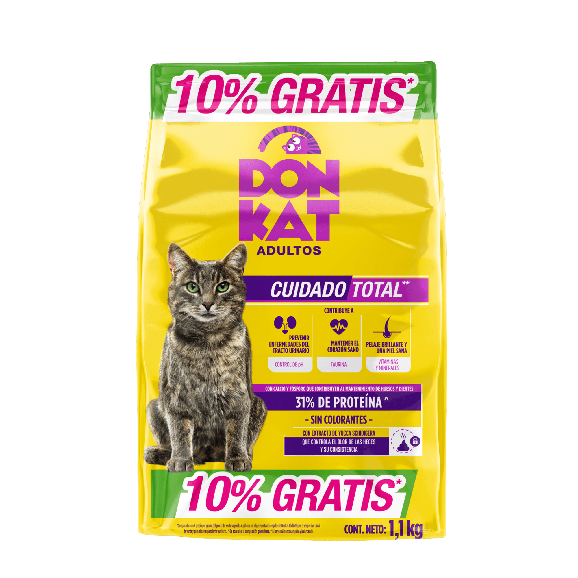 DONKAT ADULTO CUIDADO TOTAL 10%GRT*1,1KG