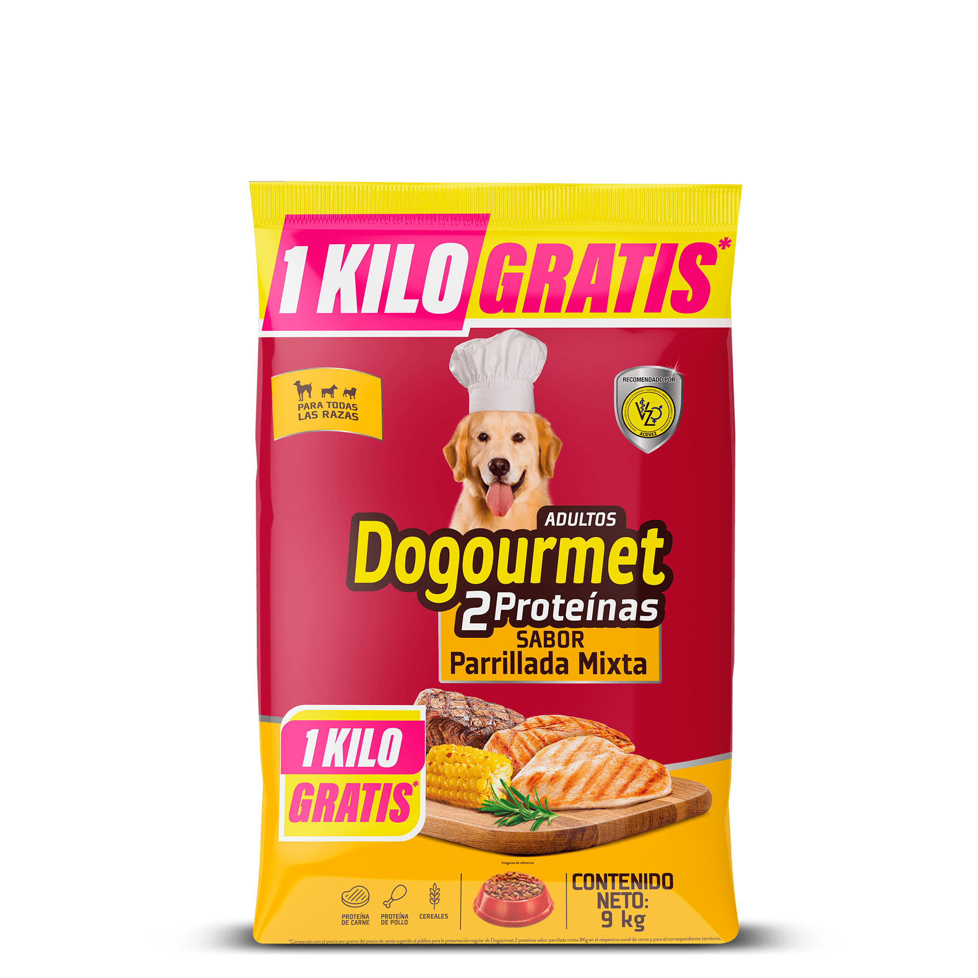 DOGOURMET ADULT PARRILL MIXT 1KL GRT*9KG