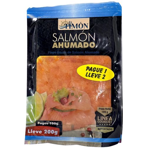 TROZOS DE SALMON AHUMADO PAG1 LLE2*200GR