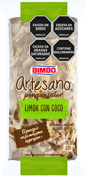 PONQUE ARTESA LIMON COCO BLQ BIMBO*280GR