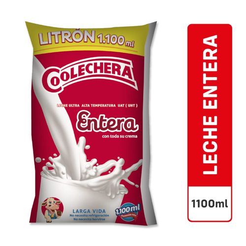 LECHE UHT ENTERA COOLECHERA*1100ML