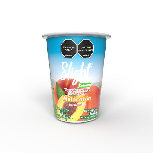 YOGUR SLIGHT DESCR MELOCOT COLANTA*200GR