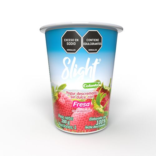 YOGUR SLIGHT DESCREM FRESA COLANTA*200GR