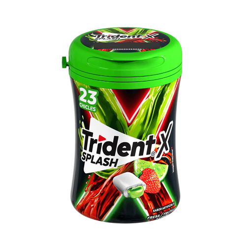 CHICLES TRIDENT SPLASH LIMON FRESA*23UND