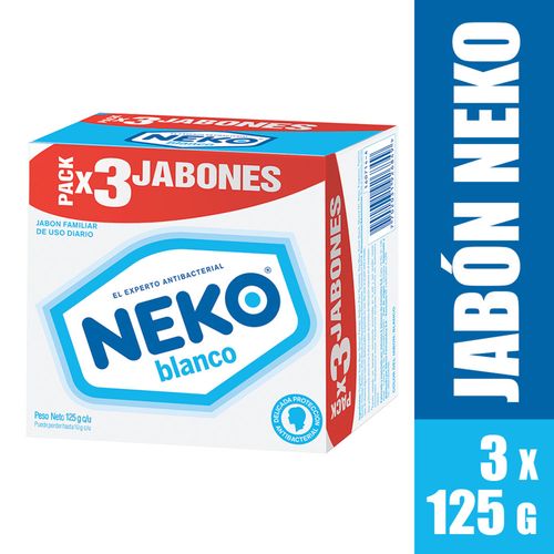 JABON NEKO BLANCO X 3UN x 125GR