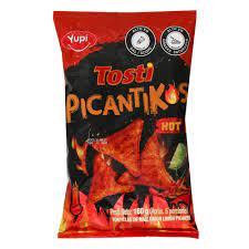 NACHOS TOSTI PICANTIKOS HOT YUPI*160GR