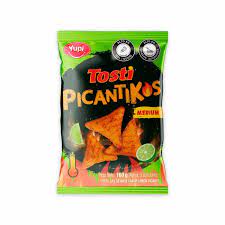 NACHOS TOSTI PICANTIKOS MEDIUM YUPI*160G