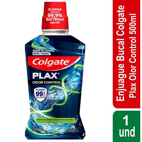 ENJUAGUE BUCAL COLGATE PLAX ODOR C*500ML