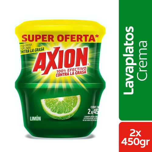 LAVAPLATOS AXION LIMON x450GR X 2UND P.E