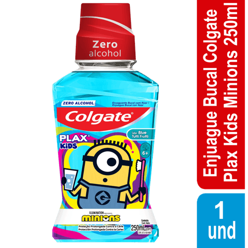 ENJUAGUE COLGATE PLAX KIDS MINIONS*250ML
