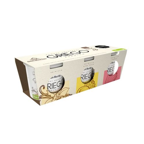 YOGUR GRIEGO SURTIDO SAN MARTIN*3U*150GR