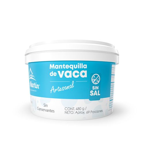 MANTEQUILLA SIN SAL SAN MARTIN*480 GR