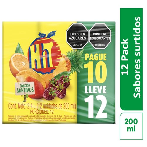 HIT SURTIDO TETRA 10X 12 UND  x 200ML