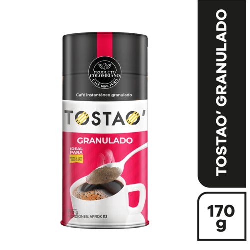 CAFE TOSTAO GRANULADO SOLUBLE*170G