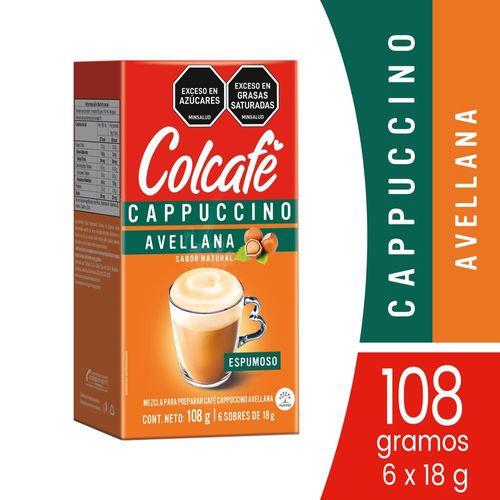 CAPPUCCINO AVELLANA COLCAFE X 108 GR