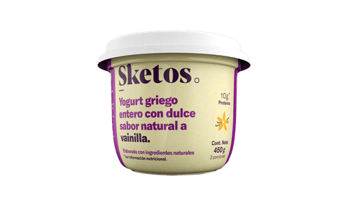 YOGURT GRIEGO ENTERO VAINIL SKETOS*450GR