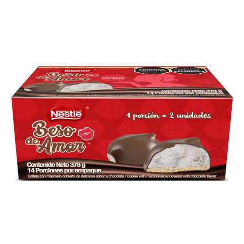 GALLETA CON MASMELO BESO DE AMOR*378GR