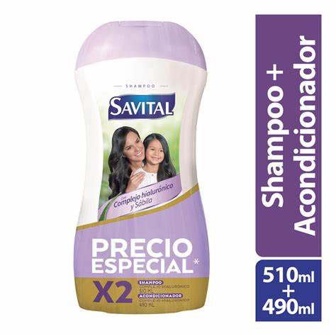 SHAMPOO+ ACONDIC HIALURO SAVITAL*1000ML