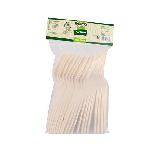 CUCHARA EUROMAX BIODEGRADABLE  6PUL*20UN