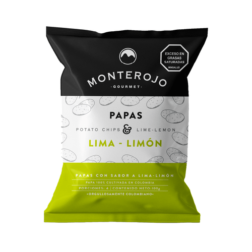 PAPAS LIMA LIMON MONTEROJO X 100 GR