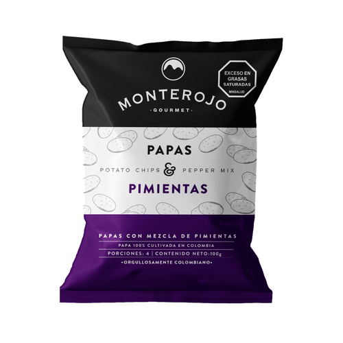 PAPAS MEZCLA PIMIENTA MONTEROJO X 100 GR