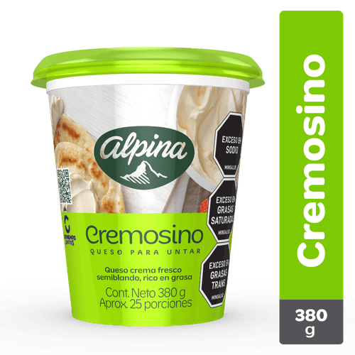 QUESO CREMA PARA UNTAR  x 380GR ALPINA