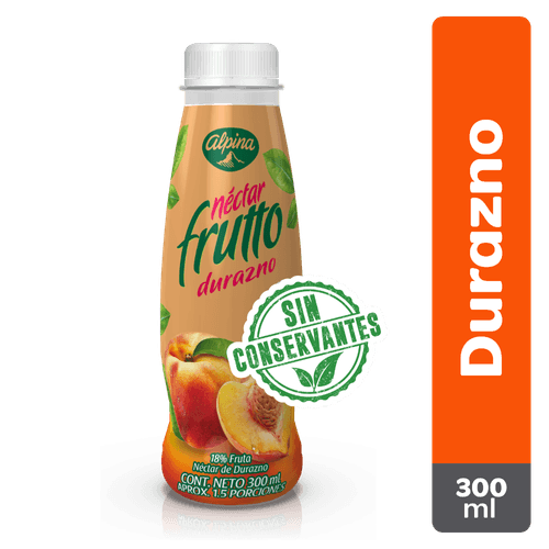 FRUTTO DURAZNO ALPINA PET  x 300ML
