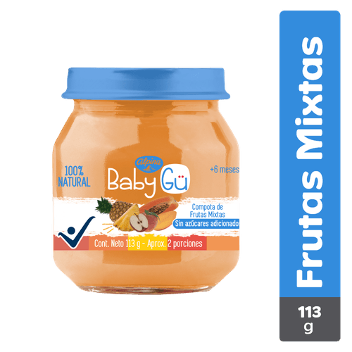 COMPOTA FRUTAS BABY GU ALPINA x 113G