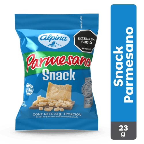 SNACK QUESO PARMESAN DESHID ALPINA x23GR