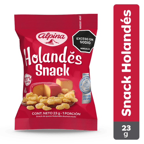 SNACK QUESO HOLANDES DESHID ALPINA x23GR