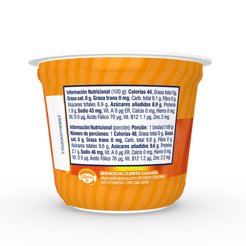 GELATINA BOGGY NARANJA   x 108GR