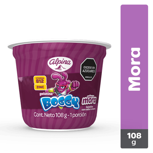 GELATINA BOGGY MORA   x 108GR