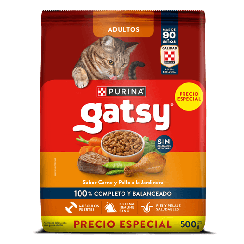 GATSY ADULTO POLLO Y CARNE *500GR