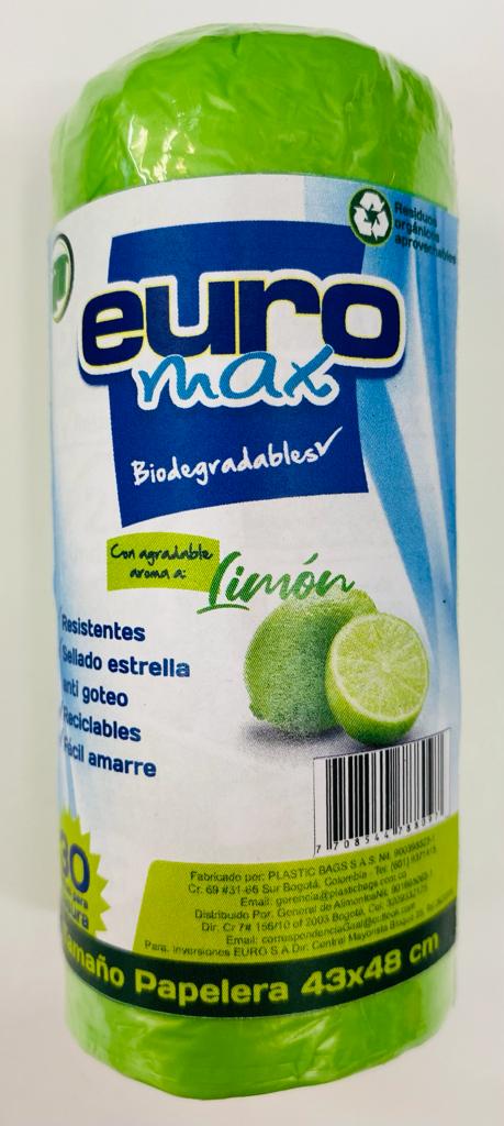 BOLSA BASURA PAPELERA LIMON *30UND