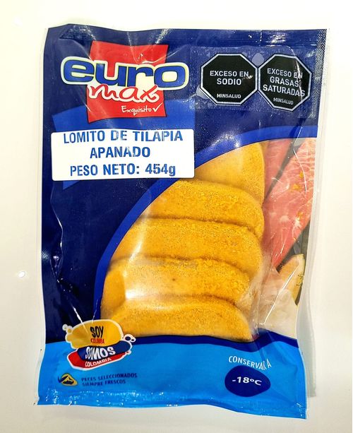 LOMITO TILAPIA APANADO EUROMAX *454GR