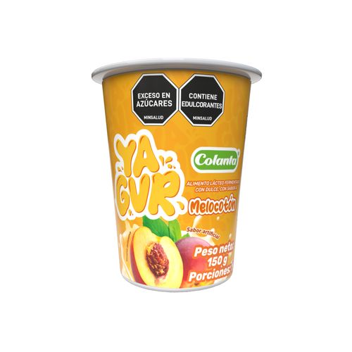 YAGUR COLANTA MELOCOTON VASO *150GR