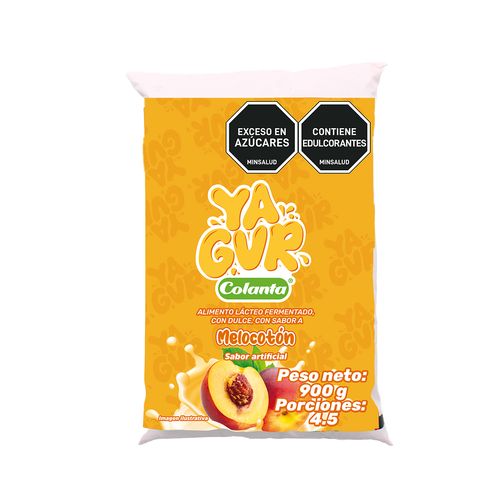 YAGUR COLANTA MELOCOTON BOLSA *900GR