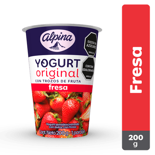 YOGURT ALPINA FRESA  x 200GR
