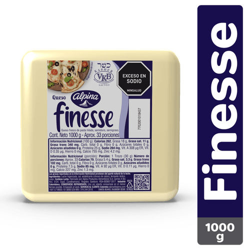 QUESO FINESSE BLOQUE  x 1000GR