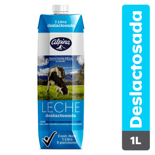 LECHE  ALPINA UHT DESLACTOSADA  x 1000ML