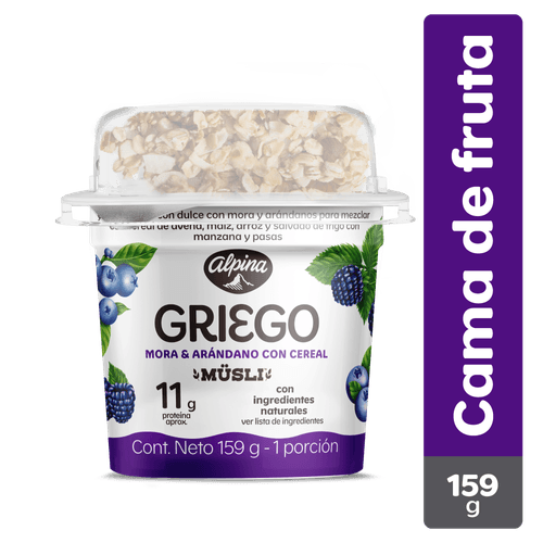 YOGURT GRIEGO ALPINA ARAND CEREAL*159GR