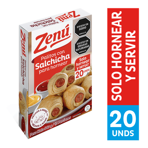 PALITO CON SALCHICHA HORNEAR ZENU *540GR