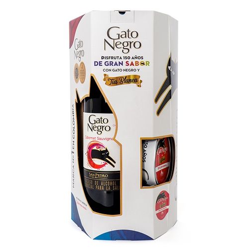 GATO NEGRO CABERNET 750ML GTS LATA TORTA