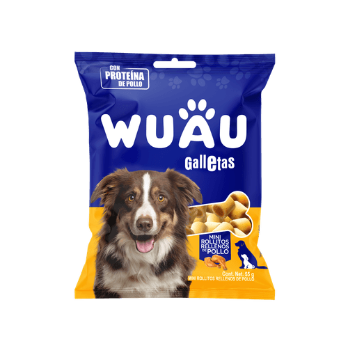 WUAU ROLLOS POLLO *55GR