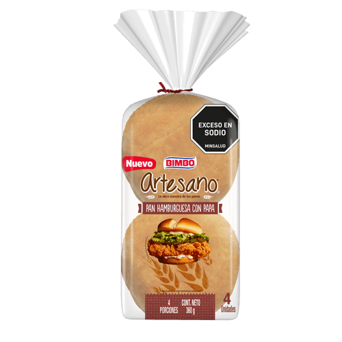 PAN HAMBURGUESA CON PAPA BIMBO *360GR