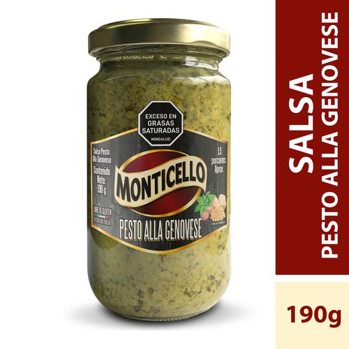 SALSA MONTICELLO PESTO GENOVESE  x 190GR