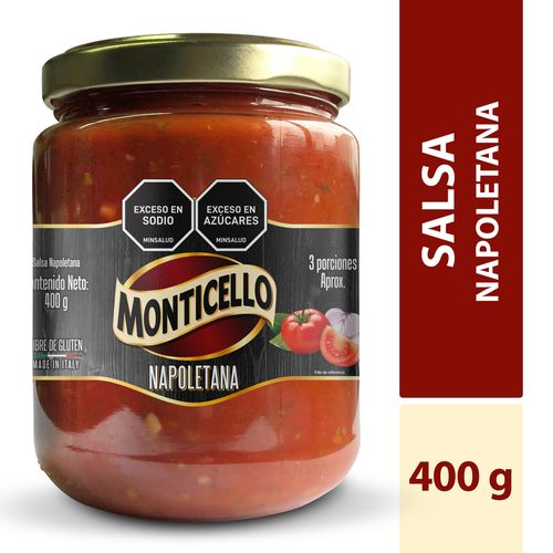 SALSA MONTICELLO NAPOLETANA  x 400GR