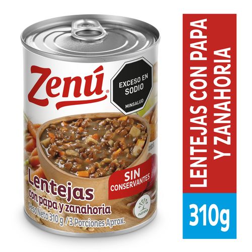 LENTEJAS  ZENU  x 310 GR